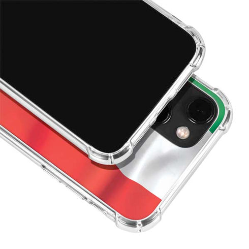 Italy Flag iPhone 14 Plus Clear Case