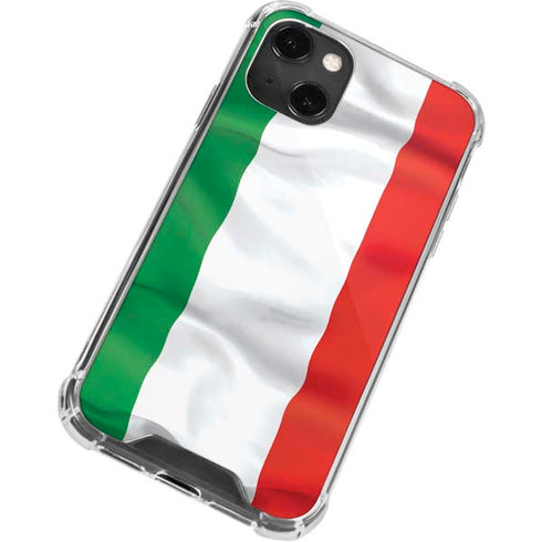 Italy Flag iPhone 15 Plus Clear Case