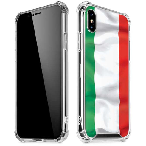 Italy Flag iPhone XS Max Clear Case