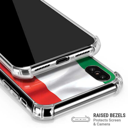 Italy Flag iPhone XS Max Clear Case