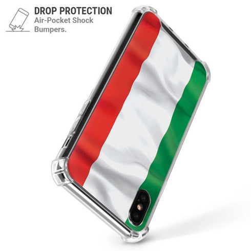 Italy Flag iPhone XS Max Clear Case