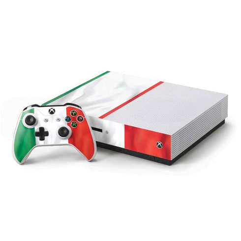 Italy Flag Xbox One S Console and Controller Bundle Skin