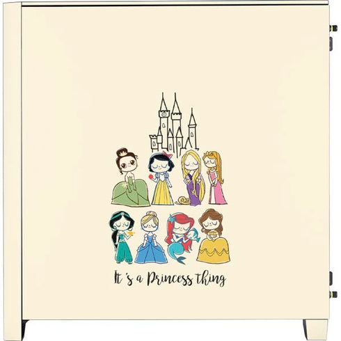 Disney Princess Its A Princess Thing Art Corsair 4000D Tempered Glass Mid-Tower ATX Case Skin