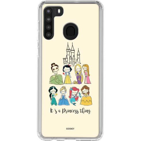 Disney Princess Its A Princess Thing Art Galaxy A21 Clear Case