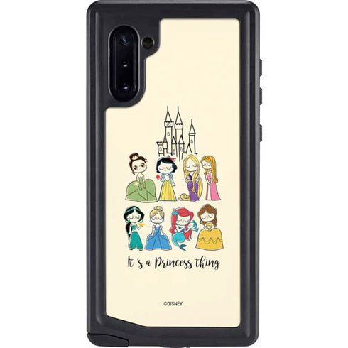 Disney Princess Its A Princess Thing Art Galaxy Note 10 Waterproof Case