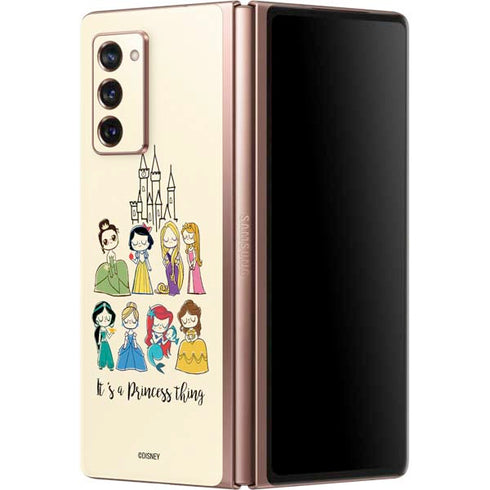 Disney Princess Its A Princess Thing Art Galaxy Z Fold2 5G Skin