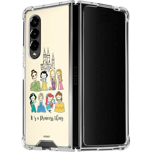 Disney Princess Its A Princess Thing Art Galaxy Z Fold4 5G Clear Case