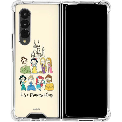 Disney Princess Its A Princess Thing Art Galaxy Z Fold4 5G Clear Case
