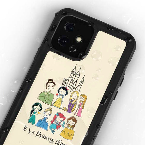 Disney Princess Its A Princess Thing Art iPhone 12 Mini Waterproof Case