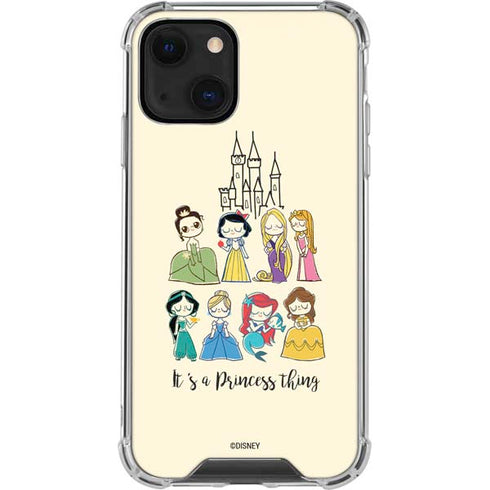 Disney Princess Its A Princess Thing Art iPhone 13 Mini Clear Case