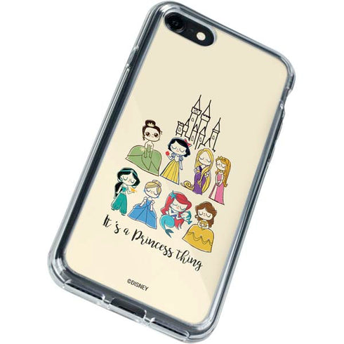 Disney Princess Its A Princess Thing Art iPhone SE (2nd & 3rd Gen) Clear Case