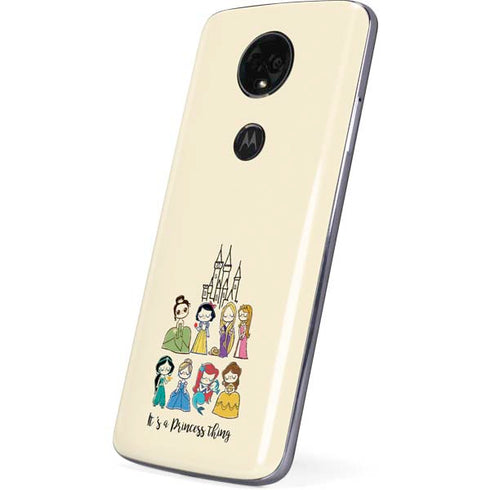 Disney Princess Its A Princess Thing Art Moto E5 Plus Skin