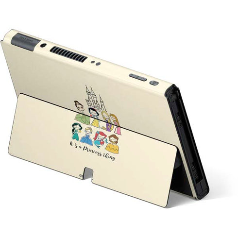 Disney Princess Its A Princess Thing Art Nintendo Switch OLED (2021) Skin