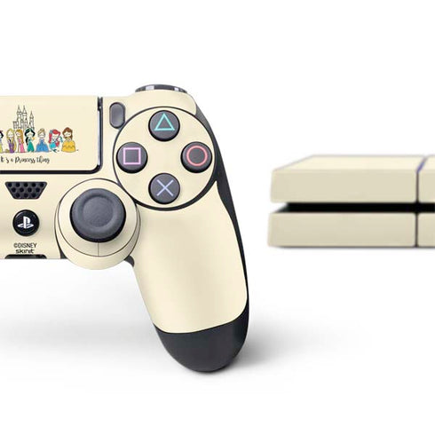Disney Princess Its A Princess Thing Art PS4 Console and Controller Bundle Skin