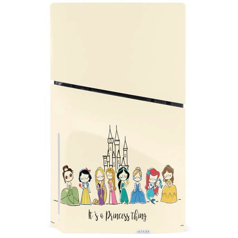 Disney Princess Its A Princess Thing Art PS5 Slim Disk Console Skin