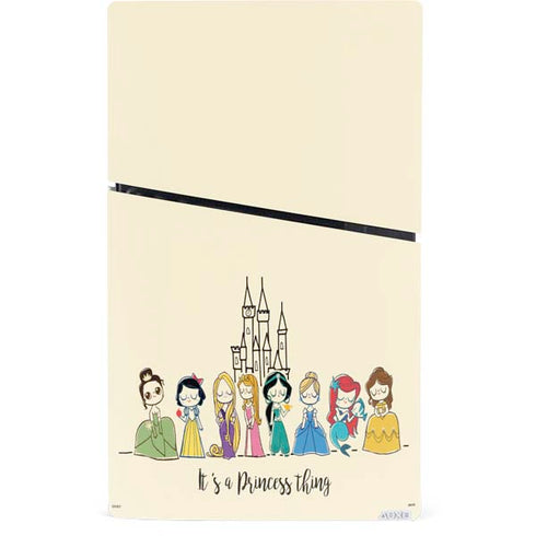 Disney Princess Its A Princess Thing Art PS5 Slim Digital Edition Console Skin