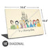 Disney Princess Its A Princess Thing Art Universal Laptop 18in (14.6 x 10.6in) Skin