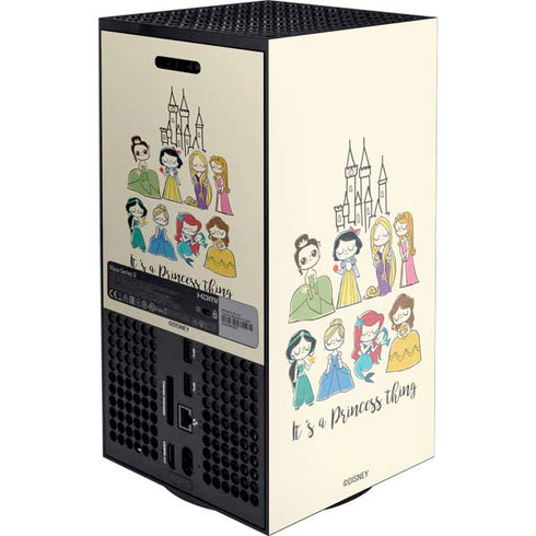 Disney Princess Its A Princess Thing Art Xbox Series X Console Skin