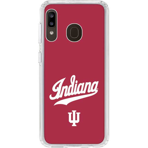 Indiana University IU Hoosiers Galaxy A20 Clear Case
