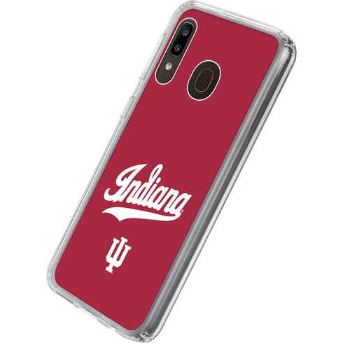 Indiana University IU Hoosiers Galaxy A20 Clear Case