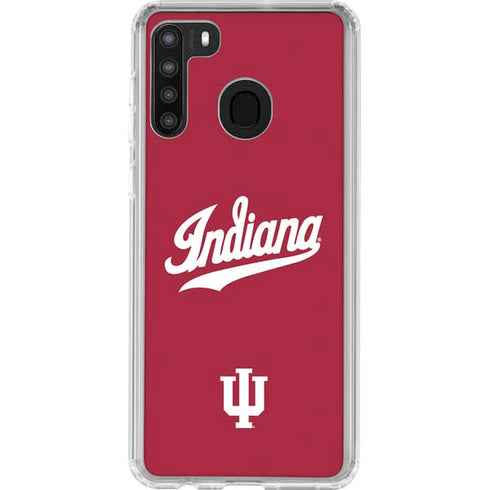 Indiana University IU Hoosiers Galaxy A21 Clear Case