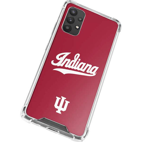 Indiana University IU Hoosiers Galaxy A32 5G Clear Case