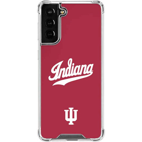Indiana University IU Hoosiers Galaxy S21 FE Clear Case