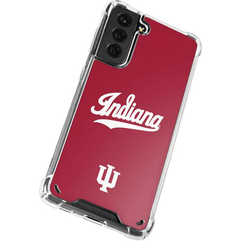 Indiana University IU Hoosiers Galaxy S21 Plus 5G Clear Case