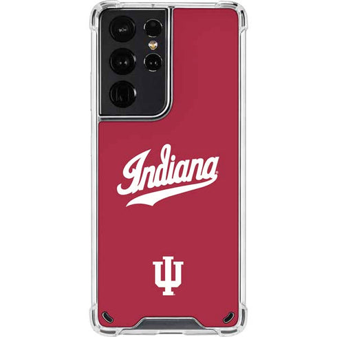 Indiana University IU Hoosiers Galaxy S21 Ultra 5G Clear Case