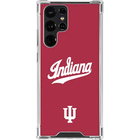 Indiana University IU Hoosiers Galaxy S22 Ultra Clear Case
