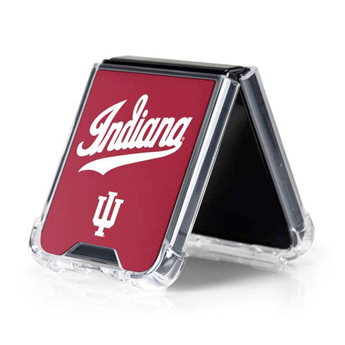 Indiana University IU Hoosiers Galaxy Z Flip5 5G Clear Case