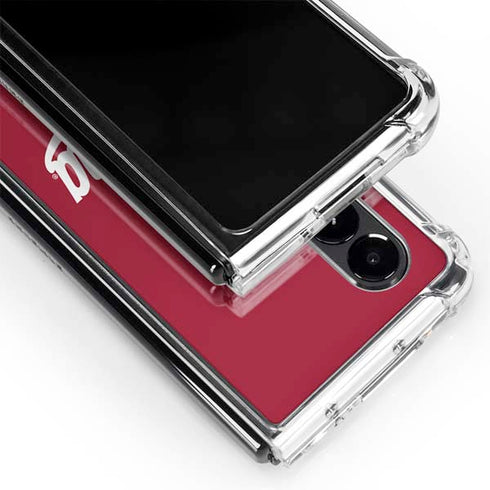 Indiana University IU Hoosiers Galaxy Z Fold4 5G Clear Case