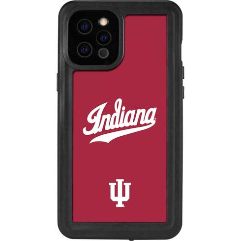Indiana University IU Hoosiers iPhone 12 Pro Max Waterproof Case