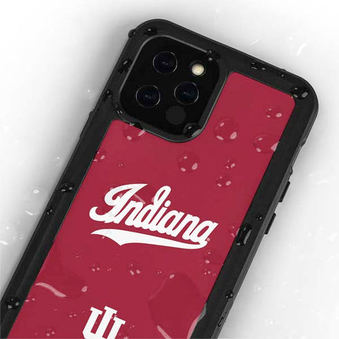 Indiana University IU Hoosiers iPhone 12 Pro Max Waterproof Case