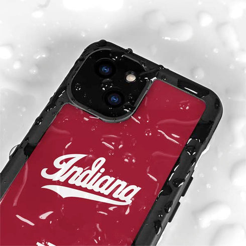 Indiana University IU Hoosiers iPhone 13 Mini Waterproof Case