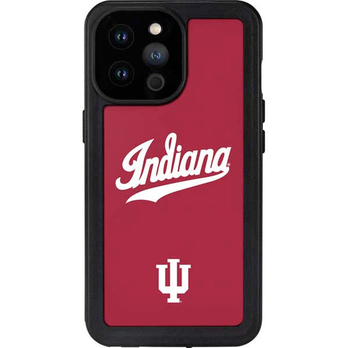 Indiana University IU Hoosiers iPhone 14 Pro Max Waterproof Case