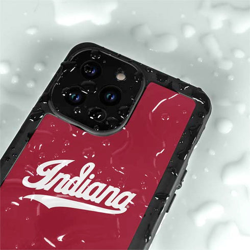 Indiana University IU Hoosiers iPhone 14 Pro Max Waterproof Case
