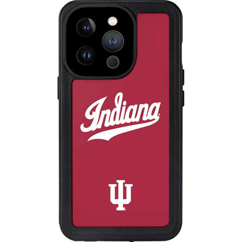 Indiana University IU Hoosiers iPhone 14 Pro Waterproof Case