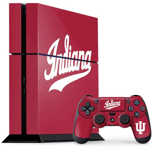 Indiana University IU Hoosiers PS4 Console and Controller Bundle Skin