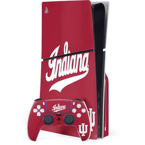Indiana University IU Hoosiers PS5 Slim Disk Bundle Skin