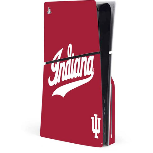 Indiana University IU Hoosiers PS5 Slim Disk Console Skin