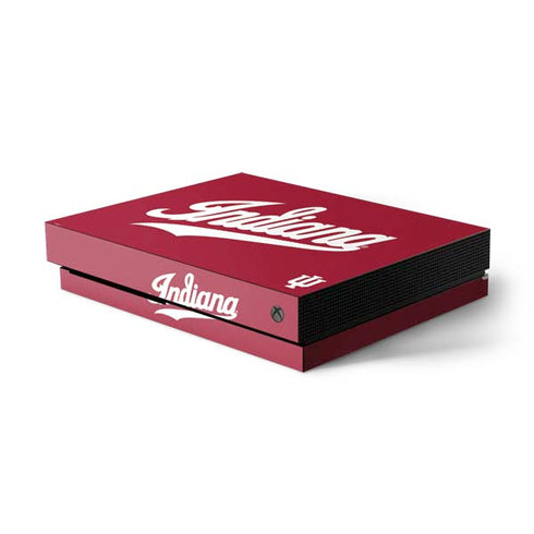 Indiana University IU Hoosiers Xbox One X Console Skin