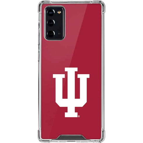 Indiana University IU Logo Galaxy Note20 5G Clear Case