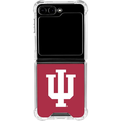 Indiana University IU Logo Galaxy Z Flip5 5G Clear Case