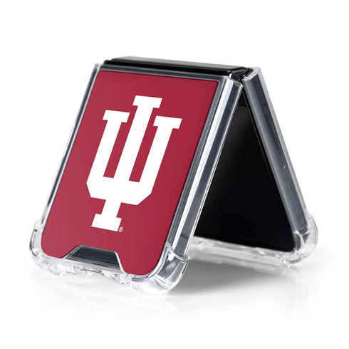 Indiana University IU Logo Galaxy Z Flip5 5G Clear Case