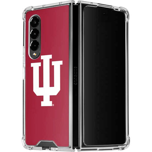 Indiana University IU Logo Galaxy Z Fold4 5G Clear Case