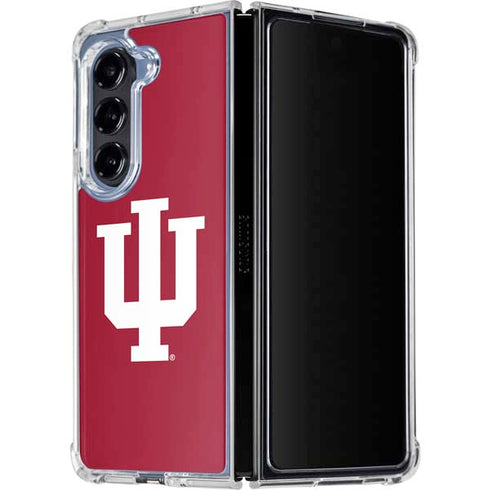 Indiana University IU Logo Galaxy Z Fold5 5G Clear Case