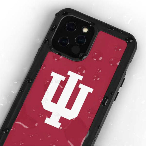 Indiana University IU Logo iPhone 12 Pro Max Waterproof Case