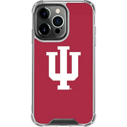 Indiana University IU Logo iPhone 13 Pro Clear Case