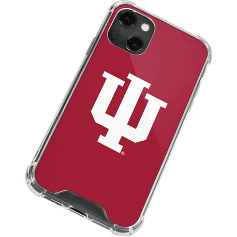 Indiana University IU Logo iPhone 14 Plus Clear Case